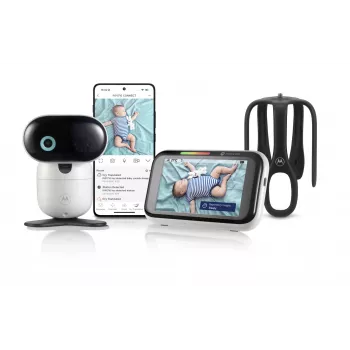 Motorola Solutions PIP1710 Connect 5 pasukamas ir pakreipiamas vaizdo kūdikio monitorius (120MOTOPIP1710C)