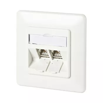METZ CONNECT BTR kištukinis lizdas su 180° moduliais, įleidžiamas - RJ-45 x 2 (130B11D21002-E)