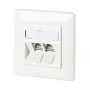 METZ CONNECT BTR kištukinis lizdas su 180° moduliais, įleidžiamas - RJ-45 x 2 (130B11D21002-E)