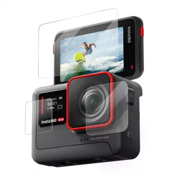 Grūdinto stiklo apsauginė plėvelė Telesin S6-FLM-02-TIS, skirta Insta360 Ace Pro Ace