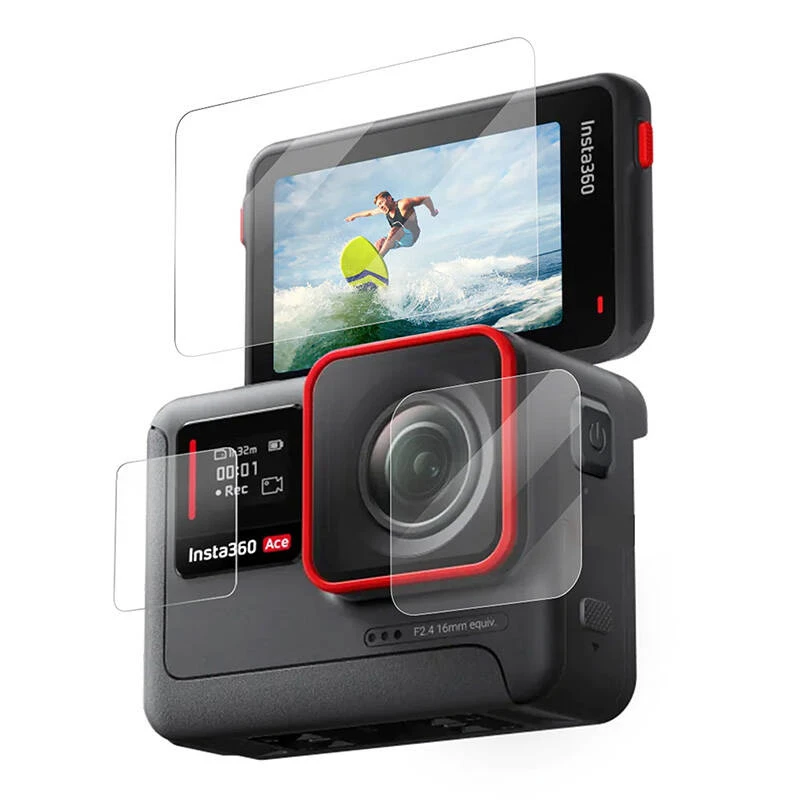 Grūdinto stiklo apsauginė plėvelė Telesin S6-FLM-02-TIS, skirta Insta360 Ace Pro Ace