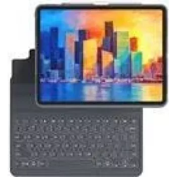 ZAGG Pro Keys - Tastatur und Foliohülle - hintergrundbeleuchtet - Bluetooth - Deutsch - Schwarz/Grau Tastatur, Schwarz/Grau Gehäuse - für Apple 11-inc