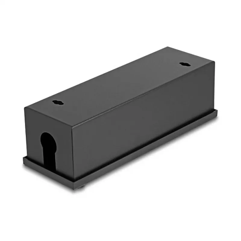 DeLOCK Easy 45 skirstomoji dėžė, 4×22,5×45 mm arba 2×45×45 mm, metalinė, juoda