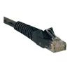 Eaton Tripp Lite Series Cat6 Gigabit belaidis kištukinis (UTP) Ethernet kabelis (RJ45 M/M), PoE, juodas, 5 pėdos (1,52 m) - Pataisos kabelis - RJ-45 (M) į RJ-45 (M) - 1,52 m - UTP - CAT 6 - Liežuvėlis