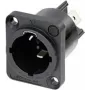 Neutrik NAC3MPX-TOP - Kištukas, CuSn0.2, Juodas, Varis, Poliamidas, Nerūdijantis plienas, Varis, Vario lydinys, IP65