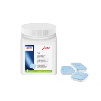 Valymo tabletės Jura Descaler 70751 kavos aparatams, 36 vnt. plastikiniame inde