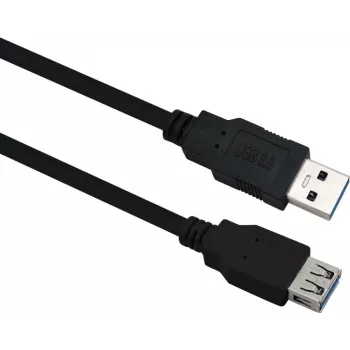 USB 3.0 ilginimo kabelis helos 288349 — 0,5 m, juodas, kištukas-lizdas