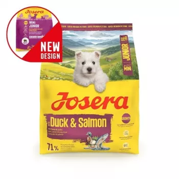 Sausas šunų ėdalas JOSERA Mini Junior Duck & Salmon 900 g