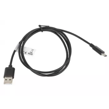 USB 2.0 kabelis Lanberg CA-USBO-10CC-0010-BK (USB A - USB C, 1m, juodas)