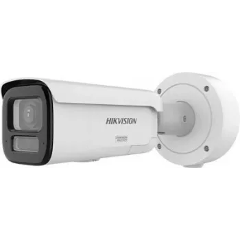 IP šautuvo tipo kamera Hikvision Pro Series ColorVu 4 MP motorizuotas varifokalinis 2,8–12 mm, 1/1,8 colio CMOS, laidinė, vidaus/lauko, balta