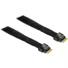 Kabelis MiniSAS SFF 8654-4i > SFF 8654-4i (juodas, 0,7 m)