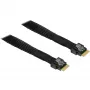 Kabelis MiniSAS SFF 8654-4i > SFF 8654-4i (juodas, 0,7 m)