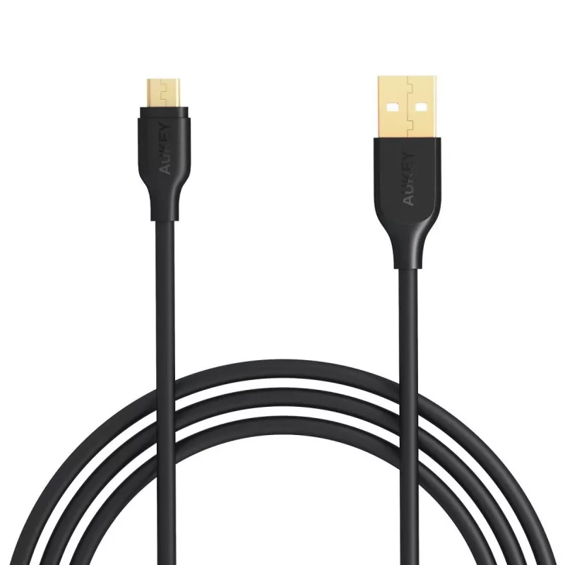 AUKEY CB-MD1 Black greitasis laidas Quick Charge micro USB-USB | 1m | 5A | 480 Mbps