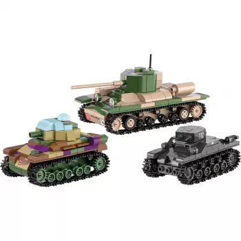 Konstruktorius COBI Renault R35, Valentine IX, Panzer I 595 dalių