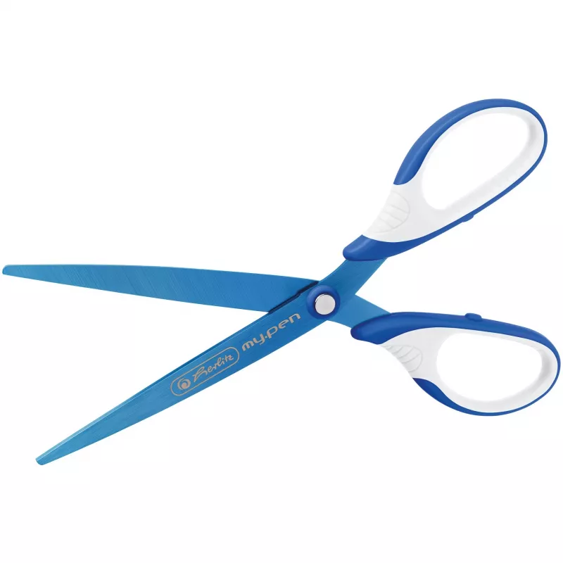 Vienas rašiklis Herlitz my.pen Straight Cut mėlynas baltas