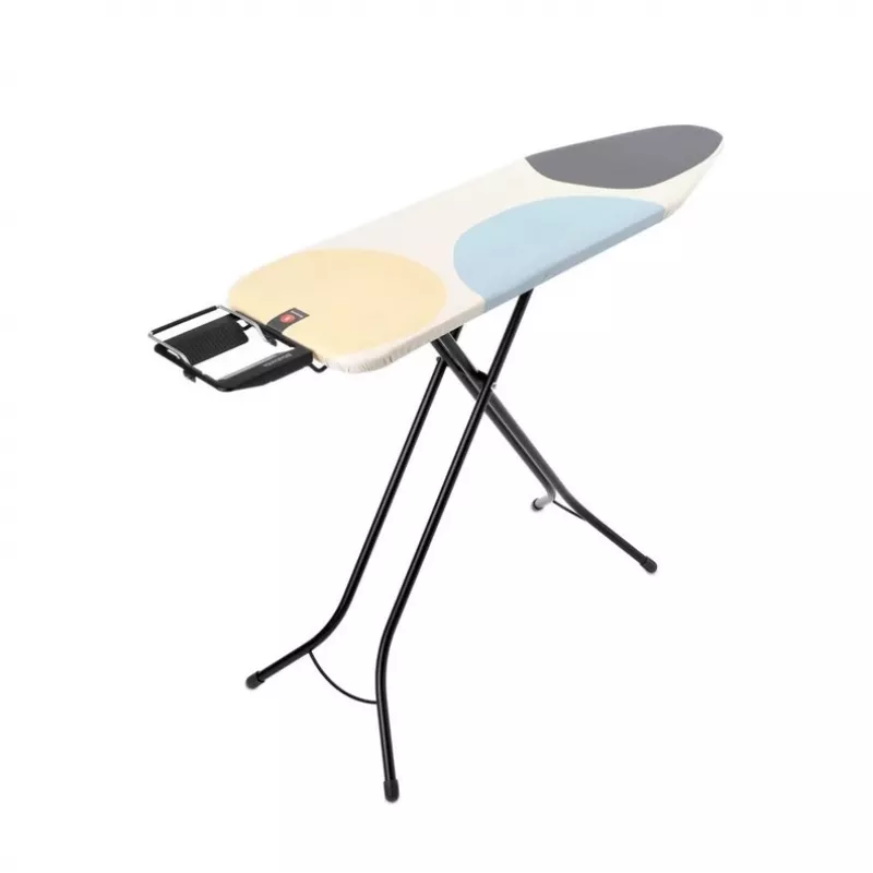 Brabantia Ironing Board B rankovių lyginimo lenta su medvilniniu užvalkalu ir garų lygintuvo atrama 1240x380 mm
