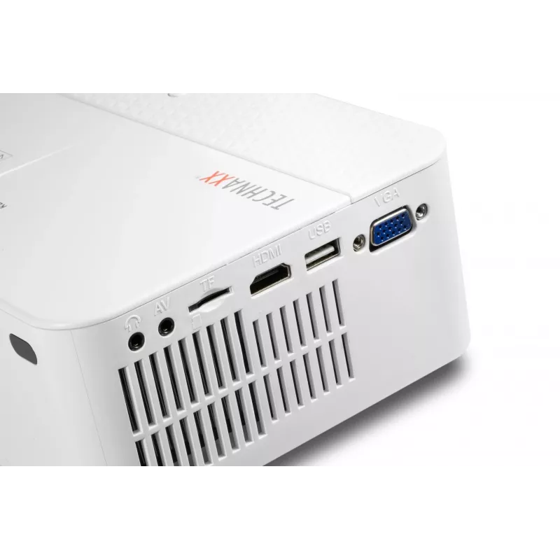 Projektorius Technaxx TX-113 standartinis atstumas 1800 ANSI liumenų LED 800x480 baltas