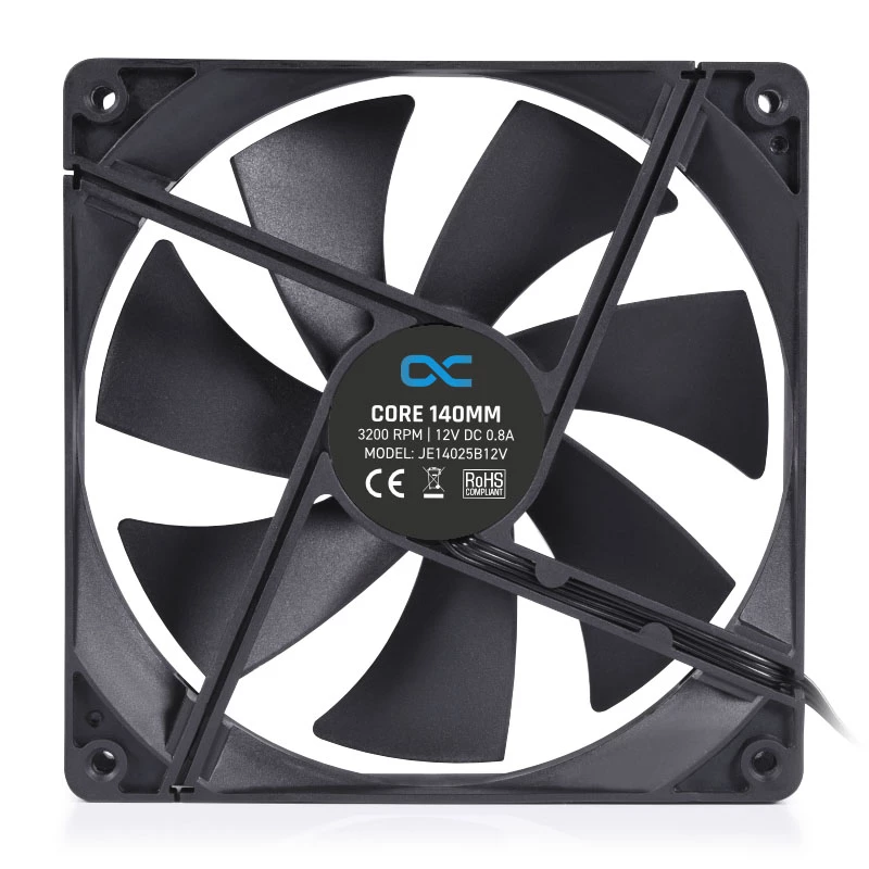 Ventiliatoriaus modulis Alphacool 24847 juodas plastikas 140x140x25 mm