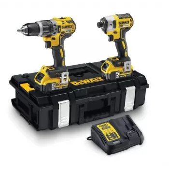 Dewalt 18 V sisteminis baterijų rinkinys: DCD796, DCF887, 2 akumuliatoriai