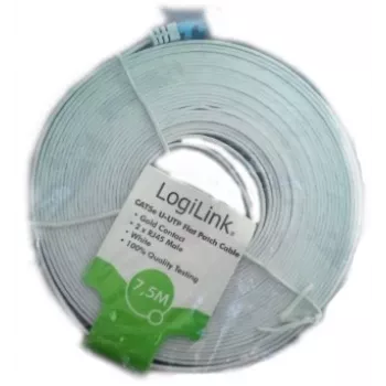 Tinklo kabelis LogiLink CAT5e UTP RJ-45 15m Baltas