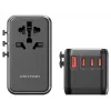Kroviklis Vention FJGB0 100W GaN su 3× USB-C ir 1× USB-A, juodas