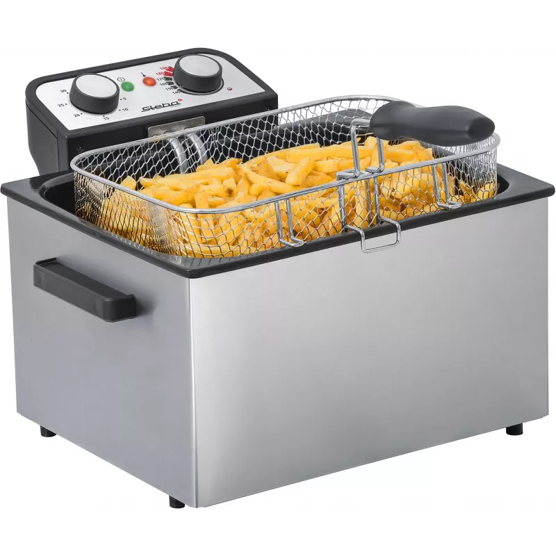 Gruzdintuvė Steba DF 300 Double 5 L 3000 W Juoda Nerūdijantis Plienas