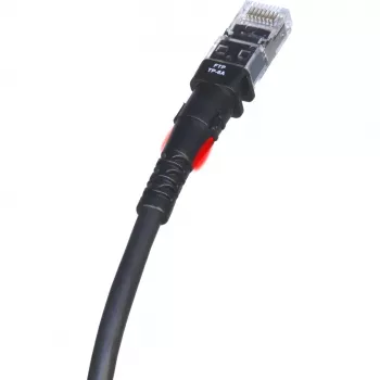 Laidinis tinklo kabelis PatchSee TP-6A-F/5 Black 1,5 m Cat6a F/FTP