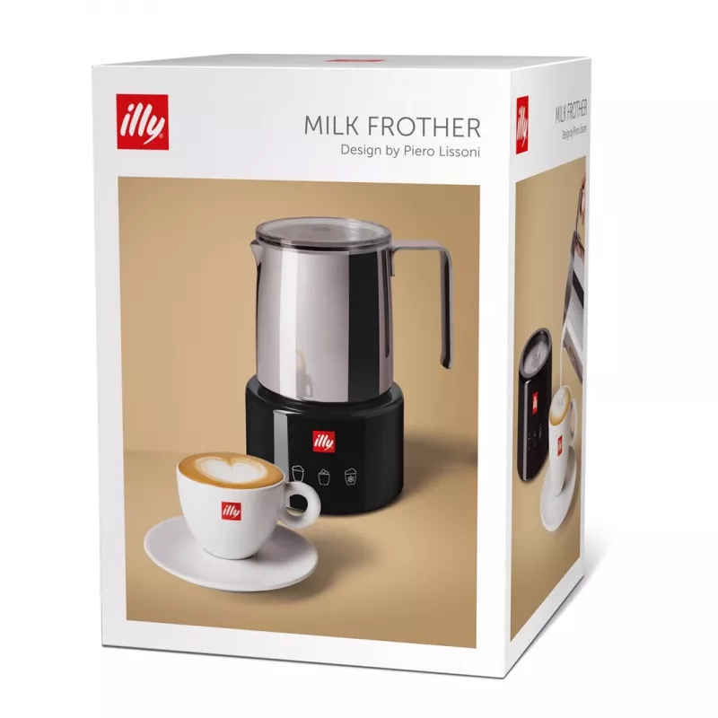Pieno putotuvas/šildytuvas Illy 23760 juodas nerūdijantis plienas 250 ml