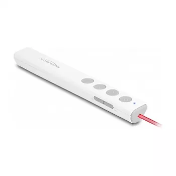 DeLOCK USB lazerinis pristatymo įrenginys baltas belaidis RF su Nano imtuvu