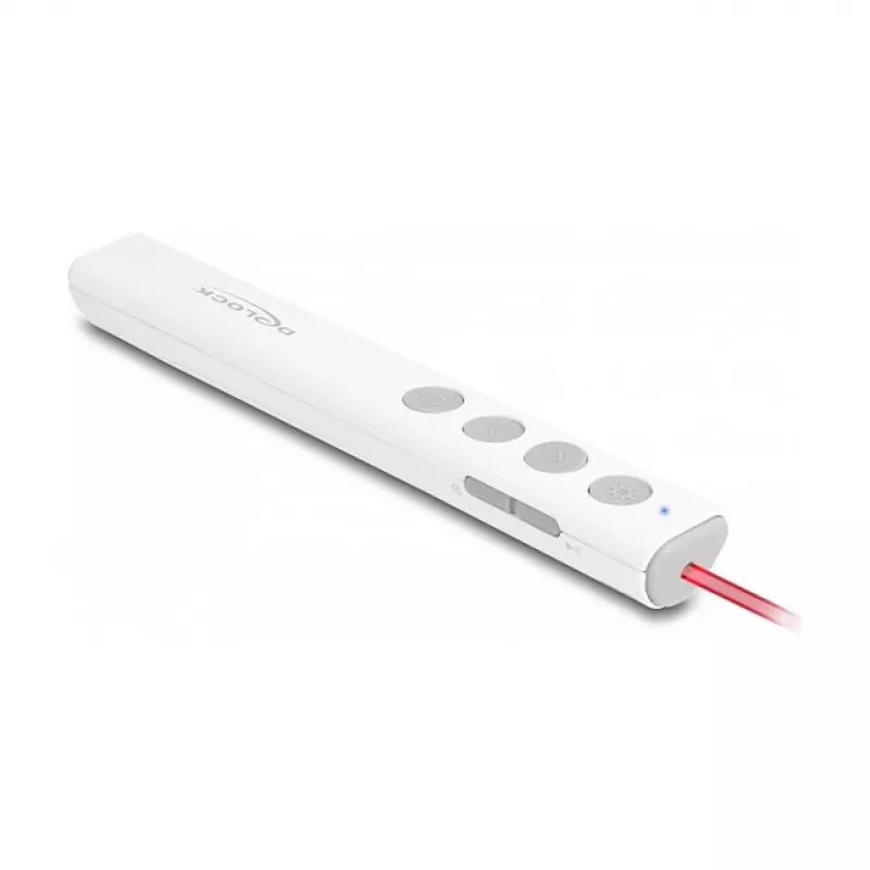 DeLOCK USB lazerinė pateikėja balta su belaidžiu USB RF nano imtuvu