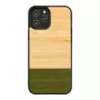 Apsauginis bambuko medžio telefono dėklas man and wood iPhone 12 Pro Max – Forest Black