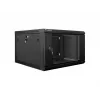 Lanberg sieninis montavimo stovo korpusas 19'' 6U 600x600mm juodas (stiklinės durys)