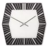 NeXtime klok 8128zw Hexagon sieninis laikrodis, 43x43 cm, baltas