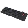 Klaviatūra KeySonic KSK-8202ELU-T (US) su įtaisytu rutuliniu valdikliu, USB, QWERTY, JAV anglų, juoda