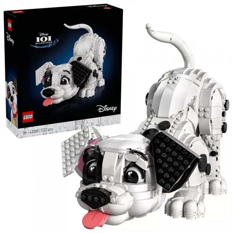 LEGO Disney 43269 101 Dalmatinų šuniukų kolekcinis statybų rinkinys – 1722 detalės, 220 mm aukštis, 18+