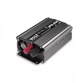 Inverteris AZO 350/500W 24V į 230V modelis 4PRZ24230IPS500, 350W nuolatinė / 500W maksimali galia