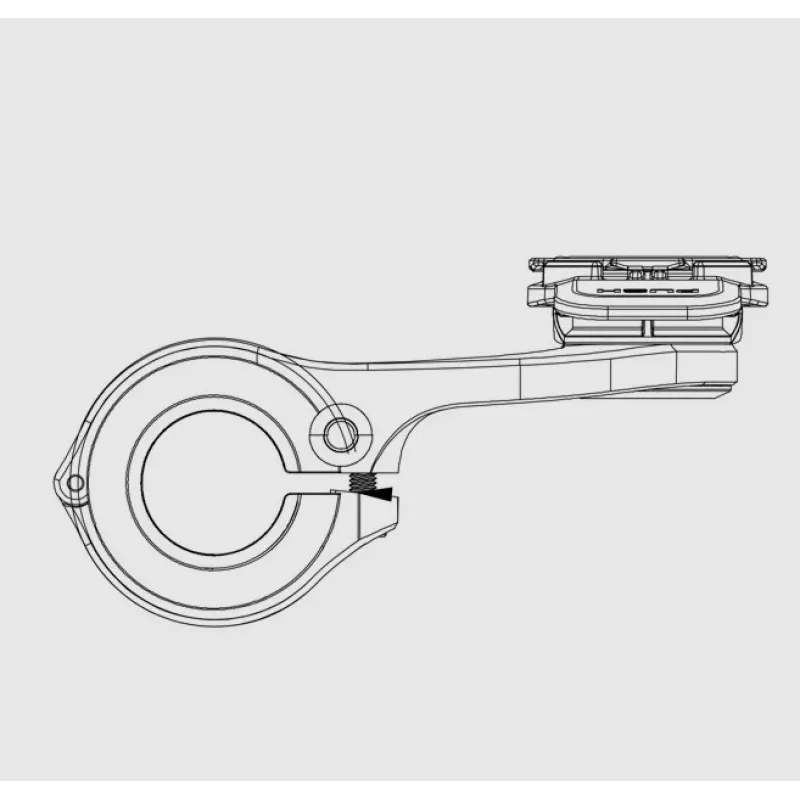 Quad Lock laikiklis dviračio vairui, juodas