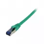 Pataisos kabelis RJ45 CAT6A 500MHz 0,25m žalias S-STP (S/FTP) TPE/LSZH (Superflex) AWG26 Syner