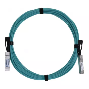 Aktyvus optinis kabelis UBIQUITI UACC-AOC-SFP10-5M SFP+ į SFP+, 10 Gbit/s, 5 m, 850 nm, PVC apvalkalas, akvamarinas