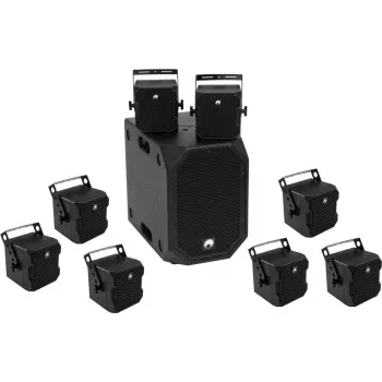 Omnitronic garso įrangos komplektas BOB-10A su 8x BOB-4 (20000534)