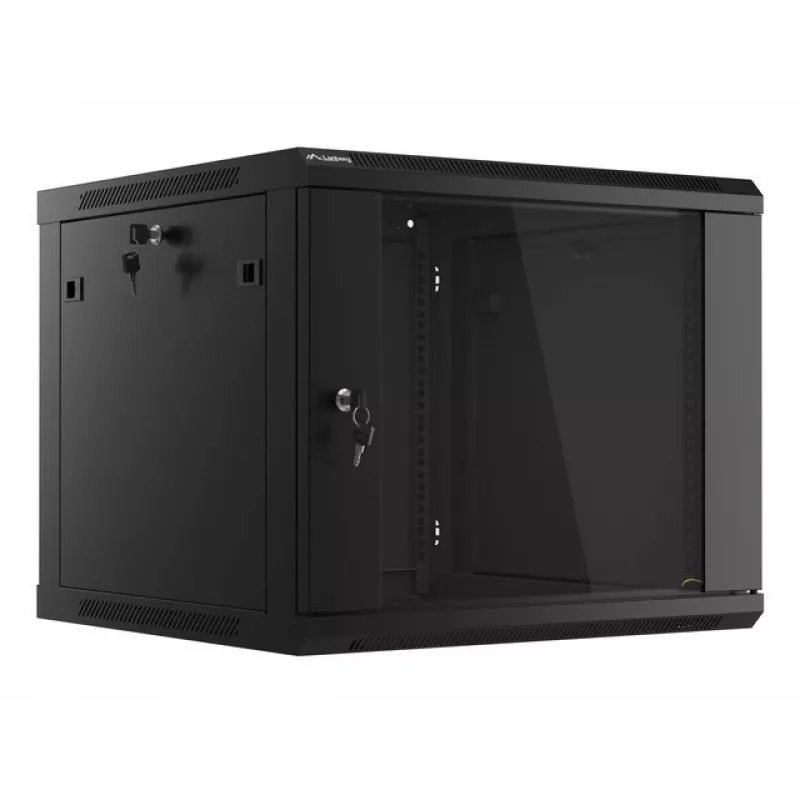 Sieninis stovas LANBERG 9U 19 colių WF01-6609-10B, 600×600×507 mm, 60 kg, IP20, juodas