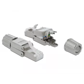 Jungtis DeLOCK 86476 RJ-45 pilka