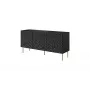 Spintelė komoda Cama Meble HOLE 152x42.5x74.5 cm matinė juoda, medžio drožlių plokštė, 16 mm karkasas