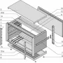 SCHROFF KomplettEnclosure, EMV ekranuotas - PROPAC PRO korpusas 3HE 84TE 266T (24576109)