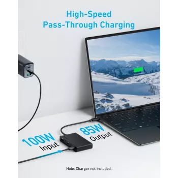 Anker 332 USB 3.2 Gen 1 Type-C juodas 100W 4K Ultra HD
