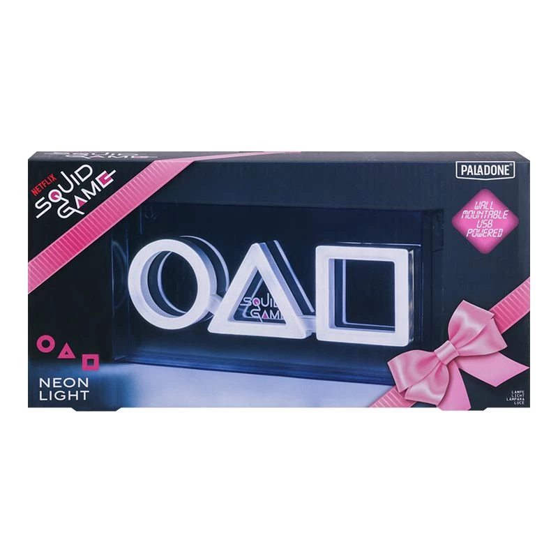 Stalinė ir pakabinama lempa Paladone LED neon šviesa Squid Game dizainas PP13775SG