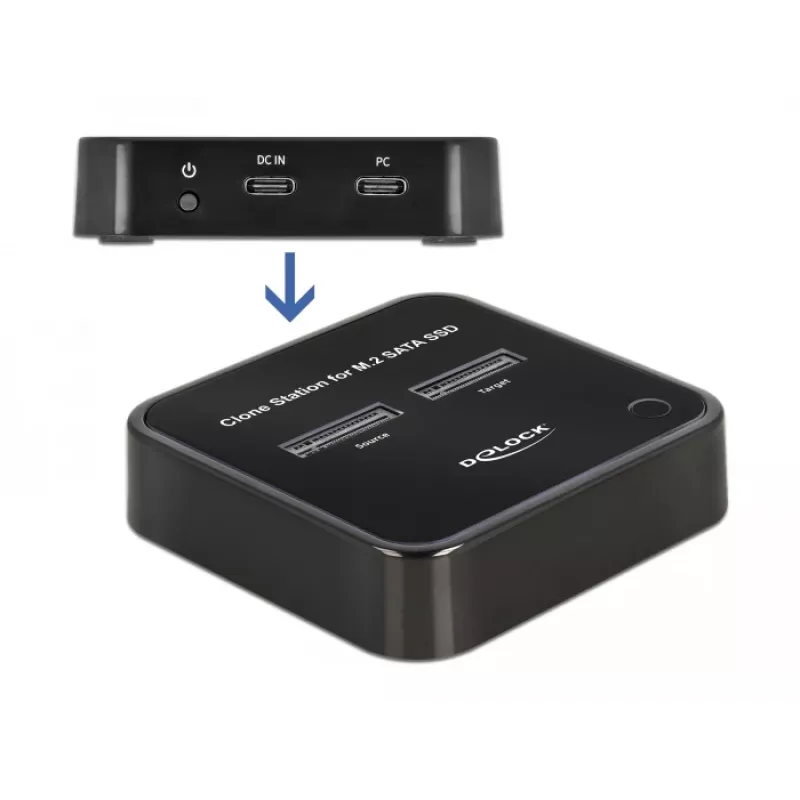 DeLOCK 64178 Docking Station USB 3.2 Gen 2 Type-C M.2 SATA SSD