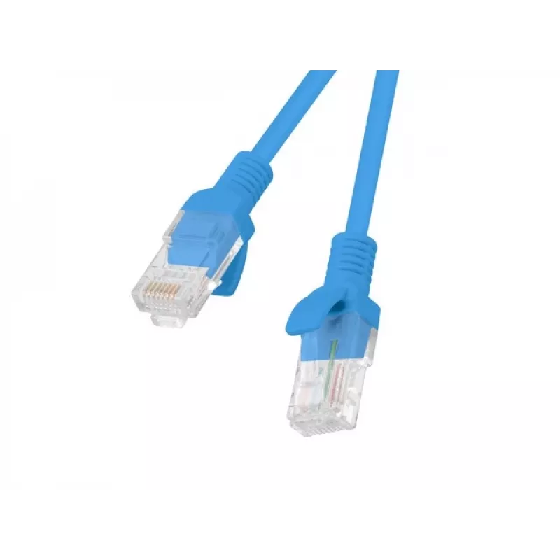 Tinklo kabelis LANBERG PCU6-10CC-0200-B Cat6 U/UTP RJ-45 2 m Mėlyna, CCA laidas, 250 MHz