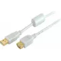 shiverpeaks BS77120-WF USB kabelis 1 m USB 2.0 USB A baltas (BS77120-WF)