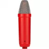 Studijinis kondensatorinis mikrofonas RØDE NT1 Signature Red – kardioidinis, 20–20000 Hz, -32 dB jautrumas, XLR (3 kontaktai), 313 g